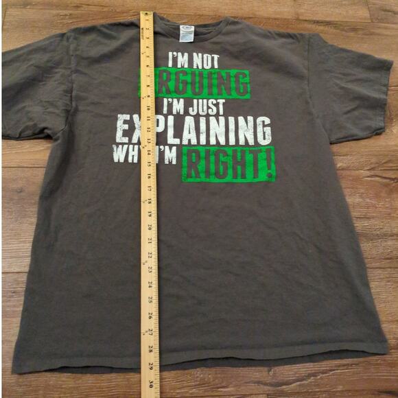 VTG Delta I'm Not Arguing I'm Just Explaining Why I'm Right Adul XXL Joke Y2K - Picture 4 of 6